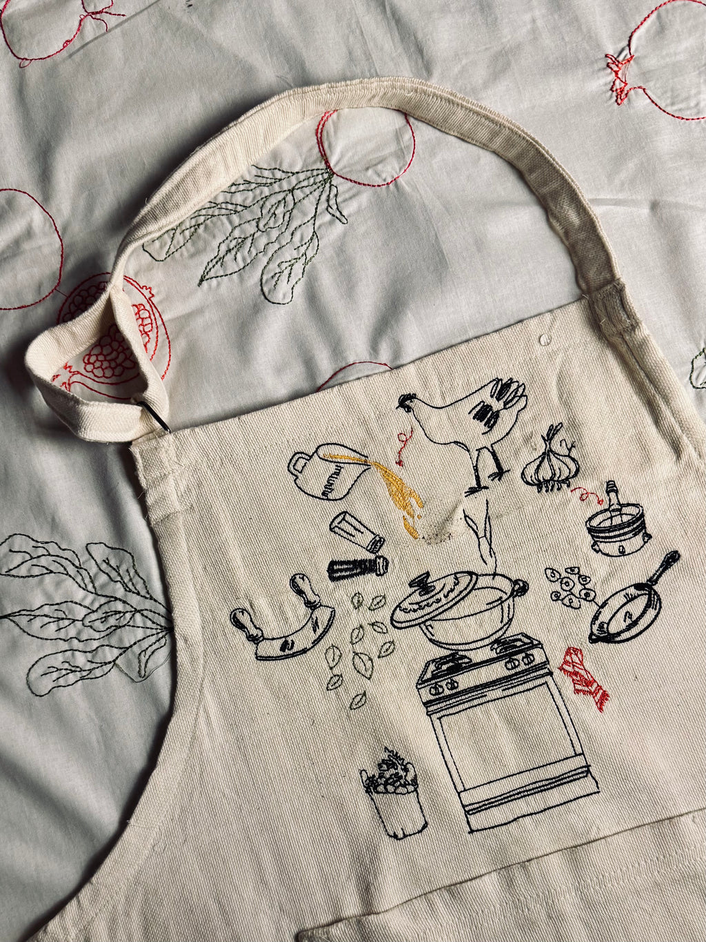 Making Molokheya: Apron